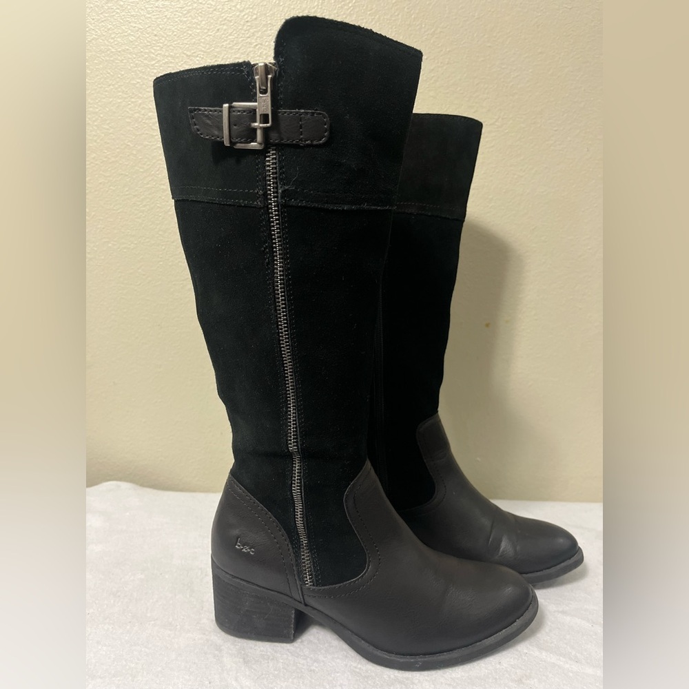 B.O.C Women's Shoes Austell Suede Almond Toe Knee High Riding Boot Black 8.5 - Picture 6 of 10